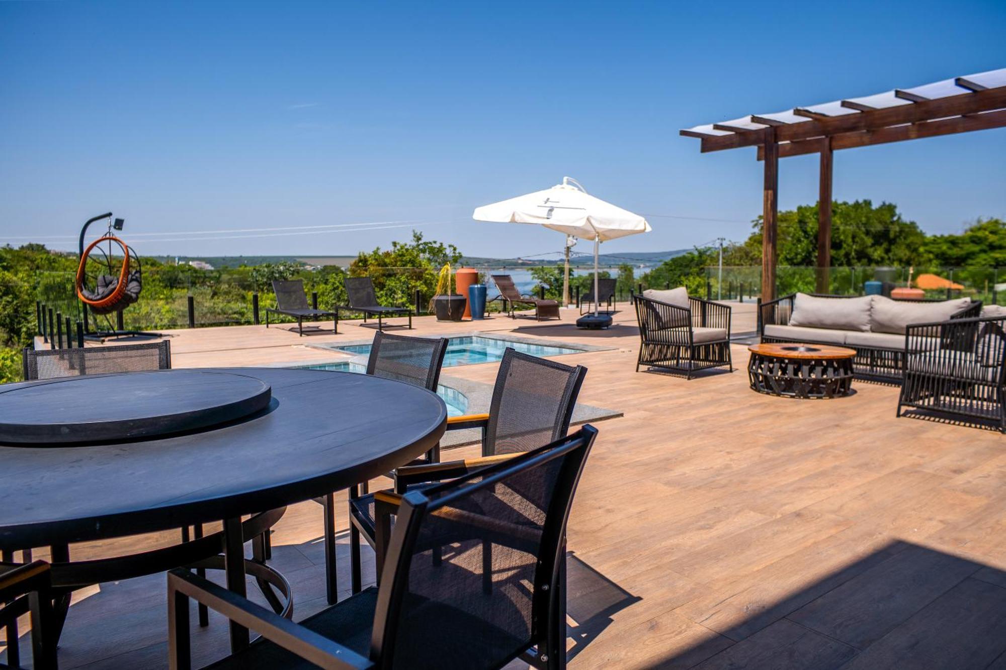 Pousada Com Piscina, Jacuzzi E Com Vista Em Capitolio - Casa Decore Экстерьер фото